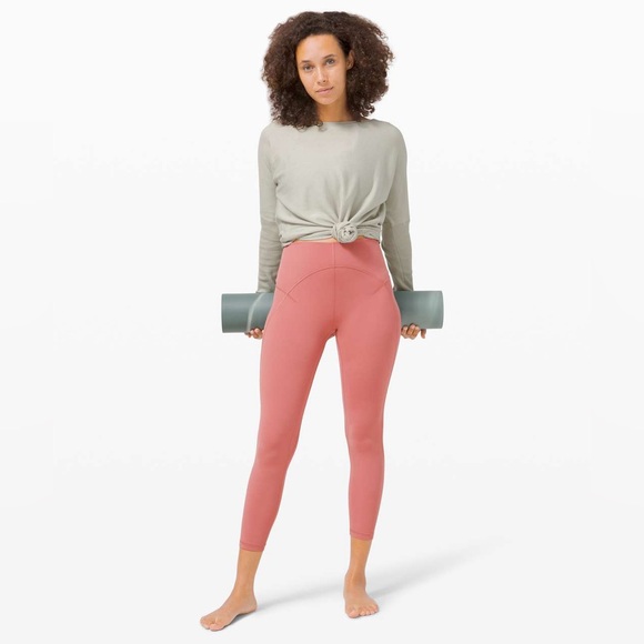 Lululemon Unlimit High-Rise Tight 25" Brier Rose Yoga Leggings Workout Gym - Picture 4 of 13